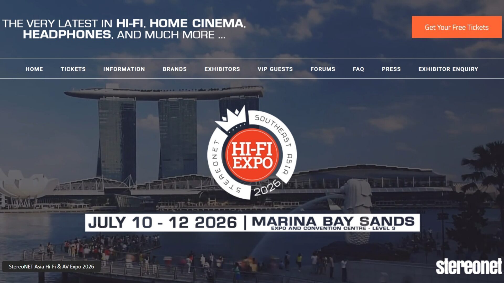 StereoNET Asia Hi-Fi & AV Expo Singapore 2026